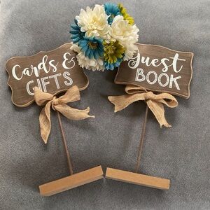 Rustic Guest Book and Cards & Gifts Signs